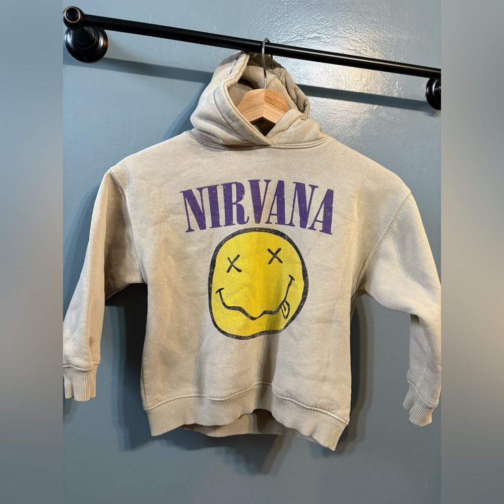 Zara nirvana band hoodie sweater